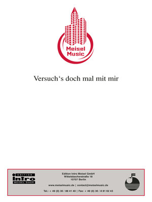 cover image of Versuch's doch mal mit mir